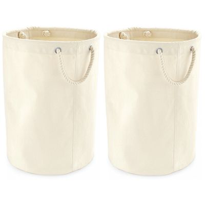 2x stuks stevige canvas cadeau/opbergzak 40 x 60 cm