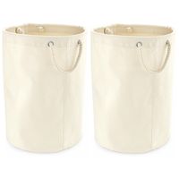 2x stuks stevige canvas cadeau/opbergzak 40 x 60 cm