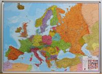 Wandkaart - Prikbord Europa - Europe 140 x 100 cm | Maps International - thumbnail