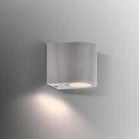 Buitenlamp down spot downlighter &apos;Gaia&apos; buitenlamp zilver GU10 IP44 90mm