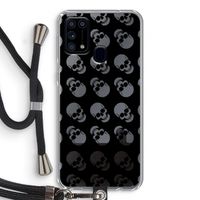 Musketon Skulls: Samsung Galaxy M31 Transparant Hoesje met koord