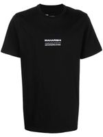 Maharishi t-shirt en coton biologique à logo brodé - Noir - thumbnail