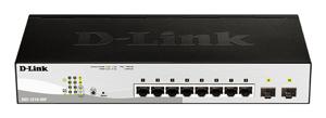 D-Link DGS-1210-08P Managed L2 Gigabit Ethernet (10/100/1000) Power over Ethernet (PoE) Zwart