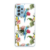 Kleurrijke papegaaien: Samsung Galaxy A73 Transparant Hoesje