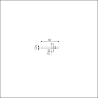 AMI Vierkant Wc-Stift 5X67 Mm Stiftontsluiting - 900481