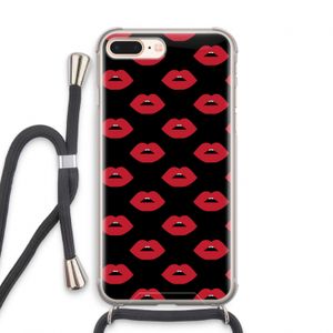 Lips: iPhone 7 PLUS Transparant Hoesje met koord
