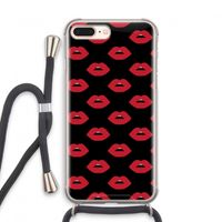 Lips: iPhone 7 PLUS Transparant Hoesje met koord