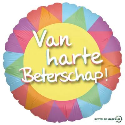 'Ballon 'Van harte beterschap'- Recycle' kopen? | FOR YOU GIFTS