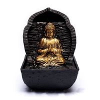 Biddende Boeddha Waterfontein (13,3 x 13,3 x 20 cm)