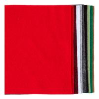 Creativ Company Hobbyvilt a4 dikte 2mm kerst kleuren - 10st.