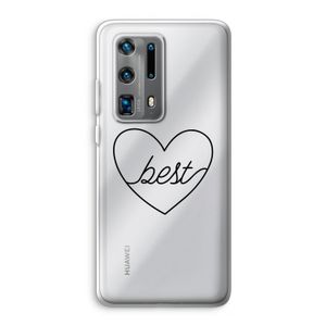 Best heart black: Huawei P40 Pro Plus Transparant Hoesje