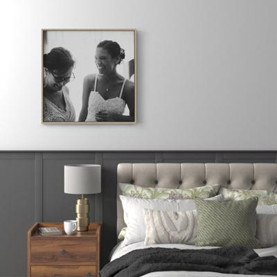 Foto op canvas met lijst