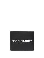 Off-White porte-cartes à slogan imprimé - Noir - thumbnail