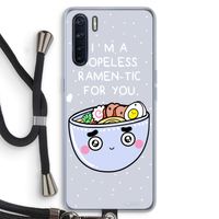 I'm A Hopeless Ramen-Tic For You: Oppo A91 Transparant Hoesje met koord