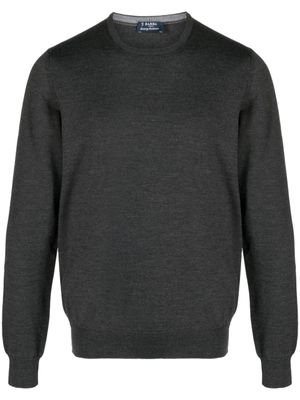 Barba pull léger en laine vierge - Gris