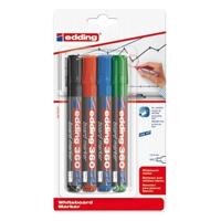 Whiteboardmarker edding 360 rond 1.5-3mm assorti blister à 4 stuks