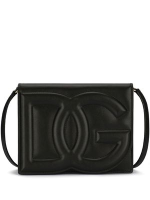 Dolce & Gabbana sac à bandoulière à logo DG - Noir