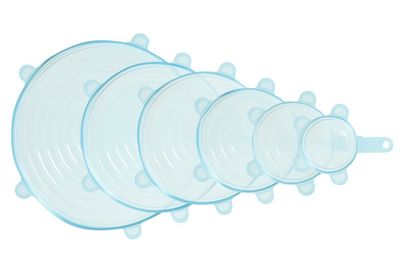 Curver set silicone vershouddeksels 6 stuks