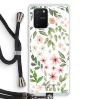 Botanical sweet flower heaven: Samsung Galaxy S10 Lite Transparant Hoesje met koord