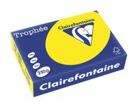 Clairefontaine Trophée Intens, gekleurd papier, A4, 210 g, 250 vel, zonnegeel