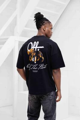 Off The Pitch Lion T-Shirt Heren Zwart - Maat XS - Kleur: Zwart | Soccerfanshop