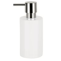 Spirella zeeppompje/dispenser Sienna - glans ivoor wit - porselein - 16 x 7 cm - 300 ml   -