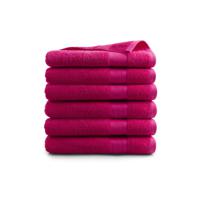 Handdoek Hotel Collectie - 6 stuks - 70x140 - roze - thumbnail