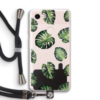 Tropische bladeren: Pixel 3 XL Transparant Hoesje met koord Tropische bladeren: Pixel 3 XL Transparant Hoesje met koord