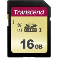 Transcend 16GB, UHS-I, SD flashgeheugen SDHC Klasse 10 - thumbnail