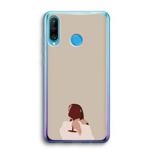 I drink wine: Huawei P30 Lite Transparant Hoesje