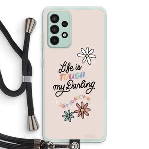 Tough Life: Samsung Galaxy A52s 5G Transparant Hoesje met koord