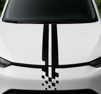 Autosticker abstracte strepen voor motorkap