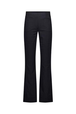 Flair pinstripe trousers - black/off white - 13620