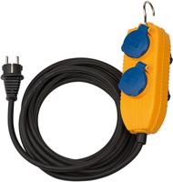 Brennenstuhl bouwplaatsen-kabel ip54 met contactdozenblok 5m zwart h07rn-f 3g1,5 - 1169200010
