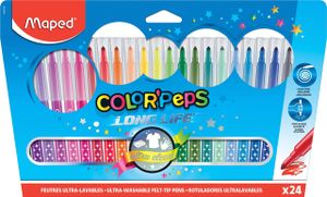 Maped Color'Peps Long Life viltstift Medium Meerkleurig 24 stuk(s)