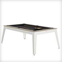 René Pierre Steel Oslo grijs laken witte biljarttafel - thumbnail