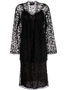 CHANEL Pre-Owned ensemble robe-veste en lin (1998) - Noir