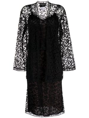 CHANEL Pre-Owned ensemble robe-veste en lin (1998) - Noir