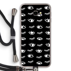 Eye pattern #3: Samsung Galaxy J4 Plus Transparant Hoesje met koord