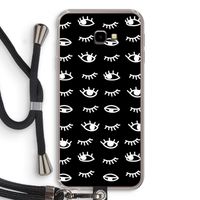 Eye pattern #3: Samsung Galaxy J4 Plus Transparant Hoesje met koord