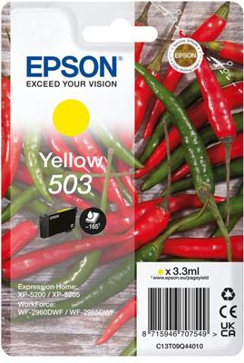 Epson inktcartridge 503, 165 pagina&apos;s, OEM C13T09Q44010, geel