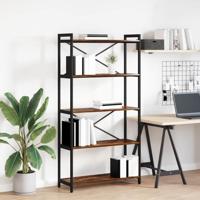 Boekenkast Gerookt eiken 80 x 30 x 153 cm Bewerkt hout