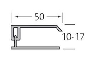 Eindprofiel 2-delig - WoodDesign - Zilver Grijs