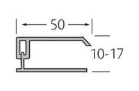 Eindprofiel 2-delig - WoodDesign - Zilver Grijs