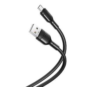 XO NB212 USB naar MicroUSB-kabel - 1m, 2,1A - Zwart