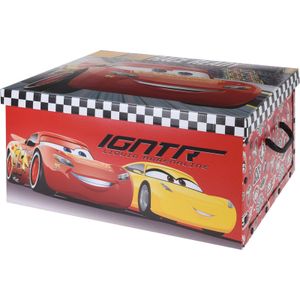 Rode opbergbox/opbergdoos Disney Cars 49 x 39 x 24 cm