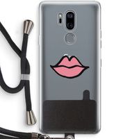 Kusje: LG G7 Thinq Transparant Hoesje met koord