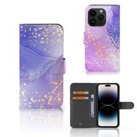 Hoesje voor iPhone 15 Pro Watercolor Paars Hoesje voor iPhone 15 Pro Watercolor Paars