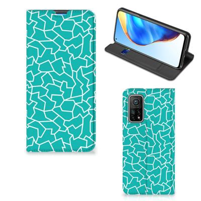 Xiaomi Mi 10T | 10T Pro | Bookcase | Cracks Blue