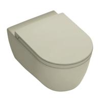 Royal Plaza Primo Toiletset - 35x54cm - hangend - spoelrandloos - diepspoel - met zitting - softclose - quick release - zand SW395456/SW809644 - thumbnail